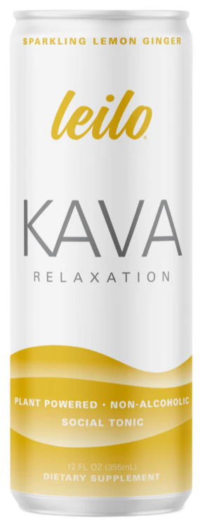 Relaxation drink powered by Kava | 12 fl oz. can Lemon Ginger